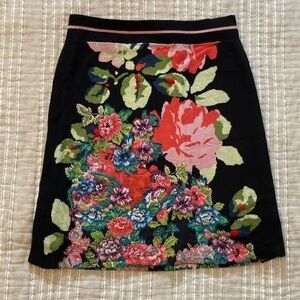Anthropologie HWR Skirt knit Floral